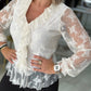 Camisola renda com folhos (+ cores)