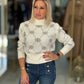 Camisola de malha gola alta