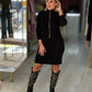Vestido com casaco