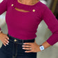 Camisola de Malha com Botões (+ cores)
