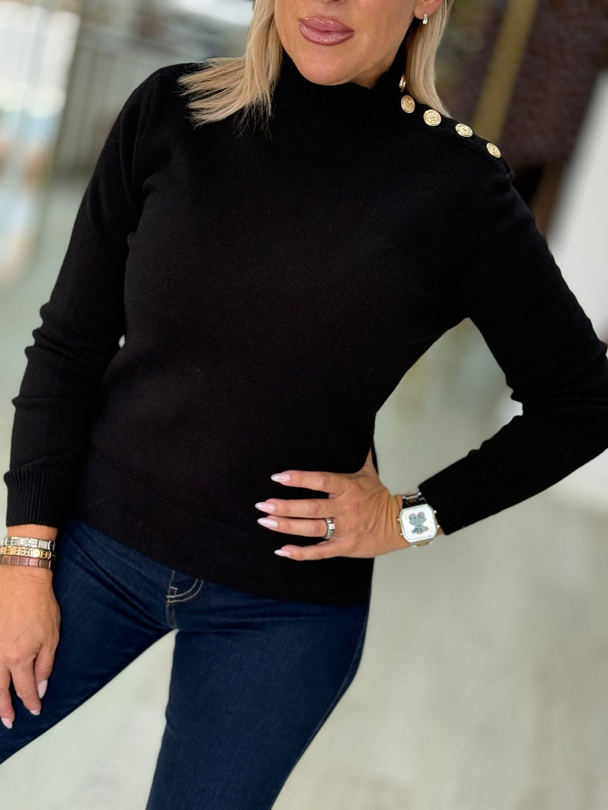 Camisola de Malha com Botões (+ cores)