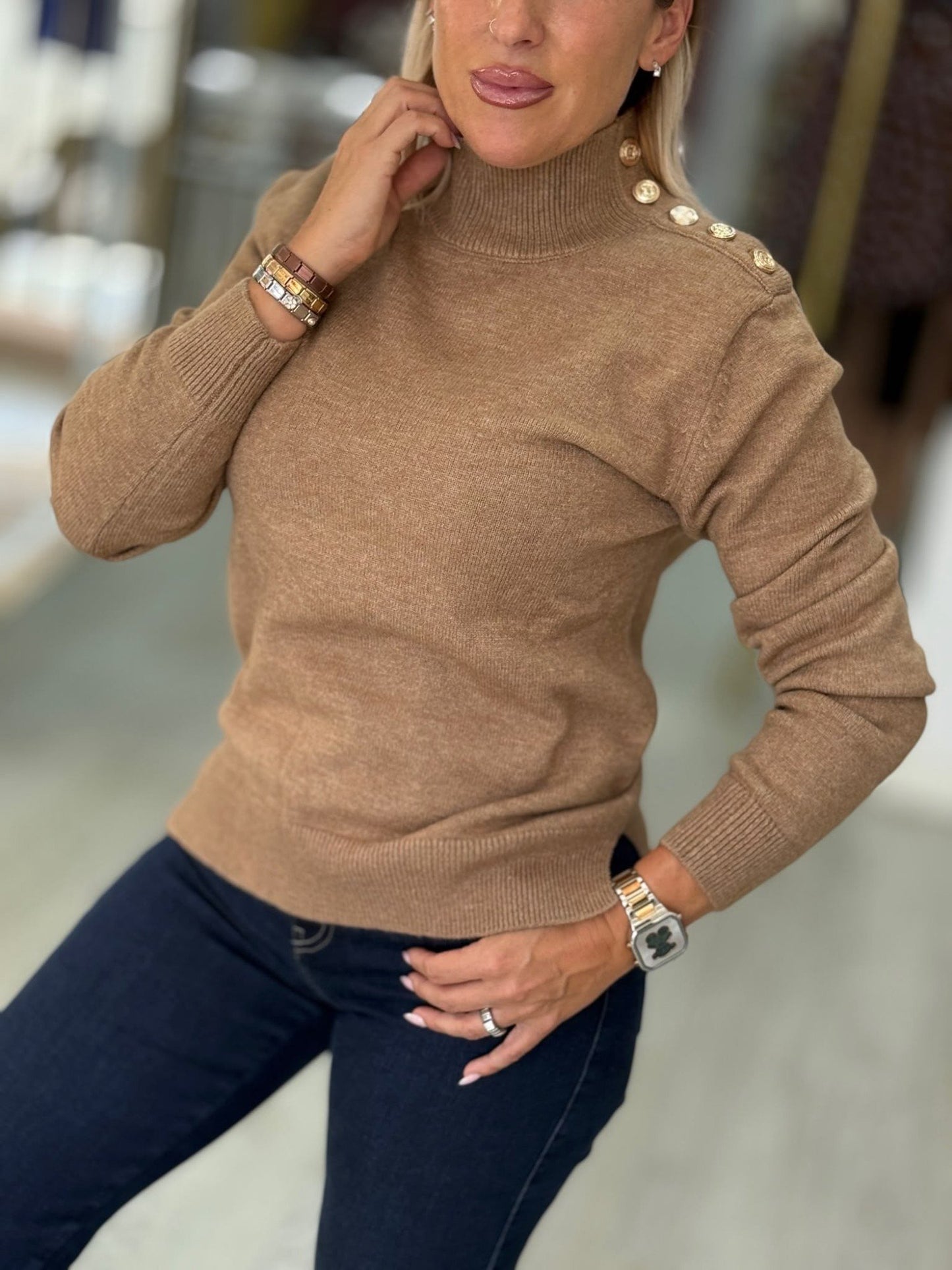 Camisola de Malha com Botões (+ cores)