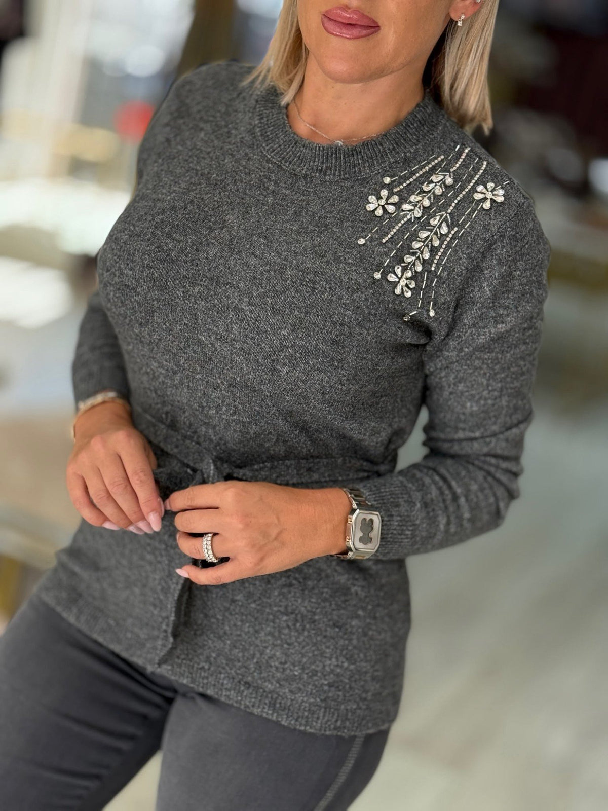 Camisola de Malha com Pedraria (+ cores)