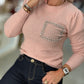 Camisola de Malha com Aplicações (+ cores)