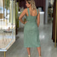 Vestido midi em linho (+ cores)