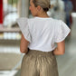 T-shirt folhos