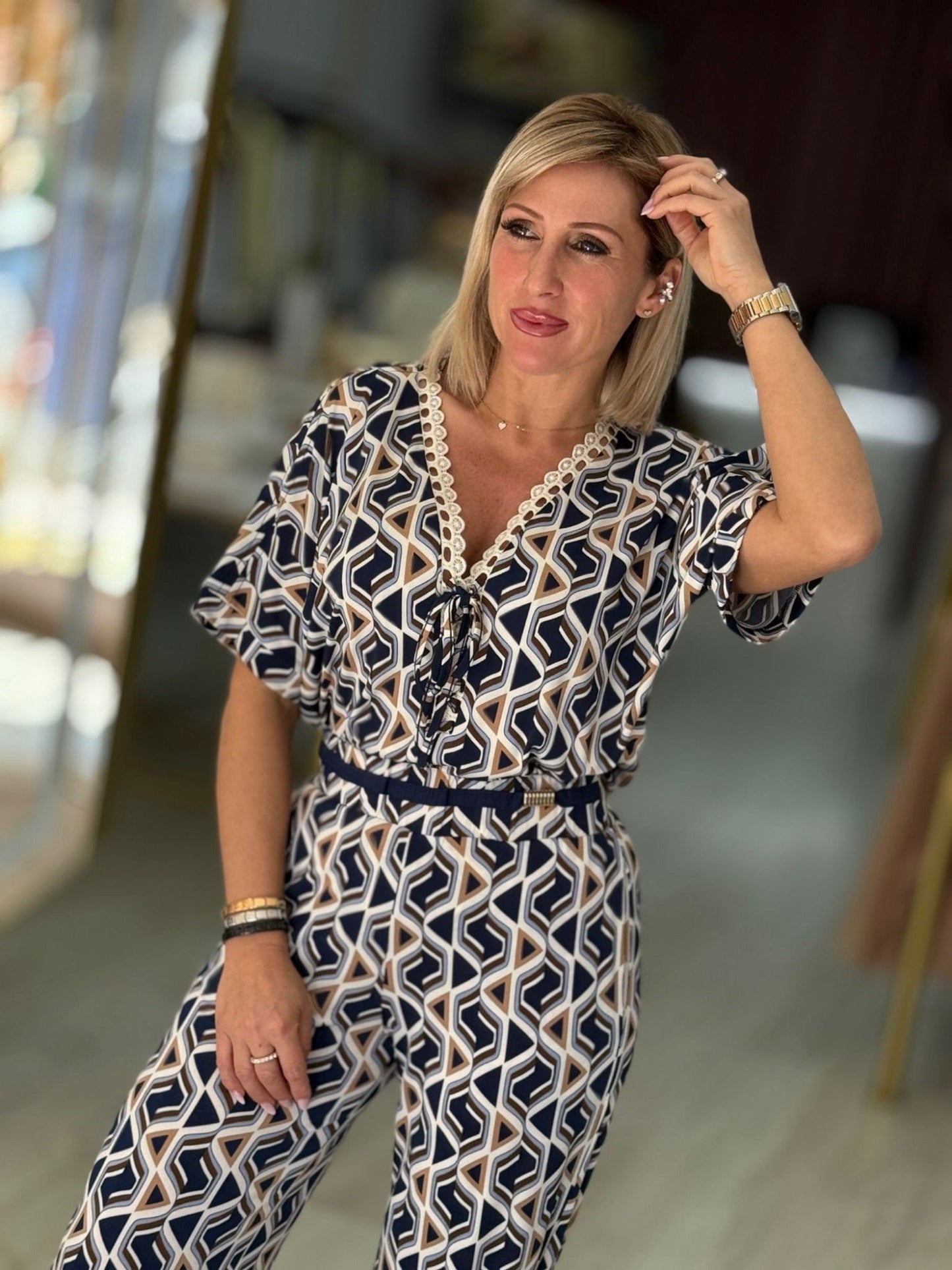 Túnica estampada