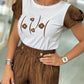 T-shirt com folho