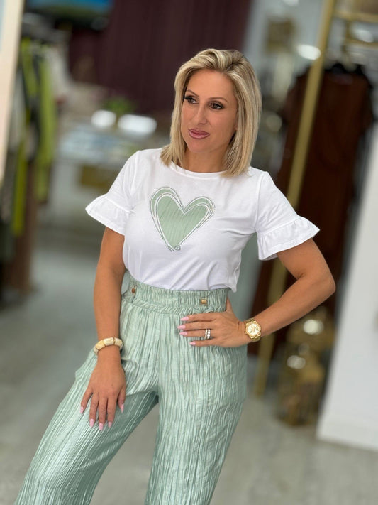 T-shirt coração