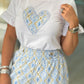 T-shirt coração