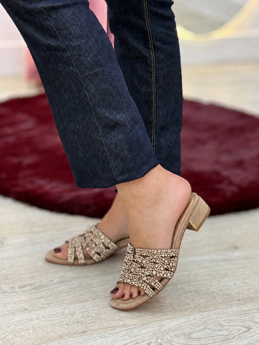 Chinelas com strass