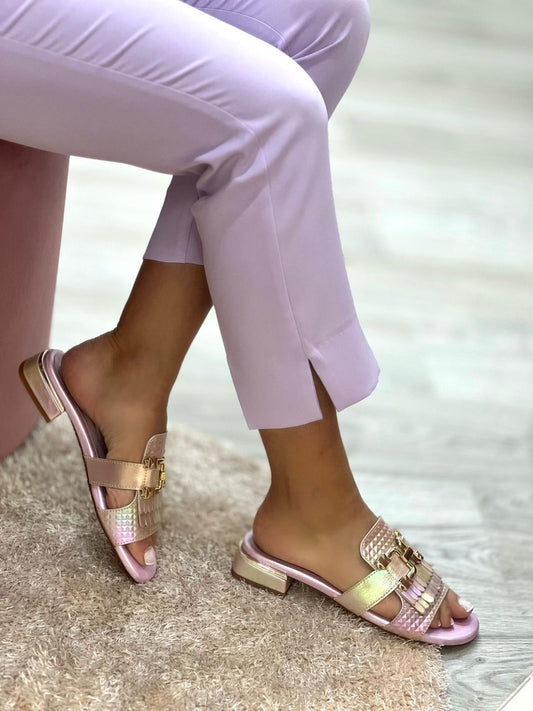 Chinelo Rosa Raso MLV