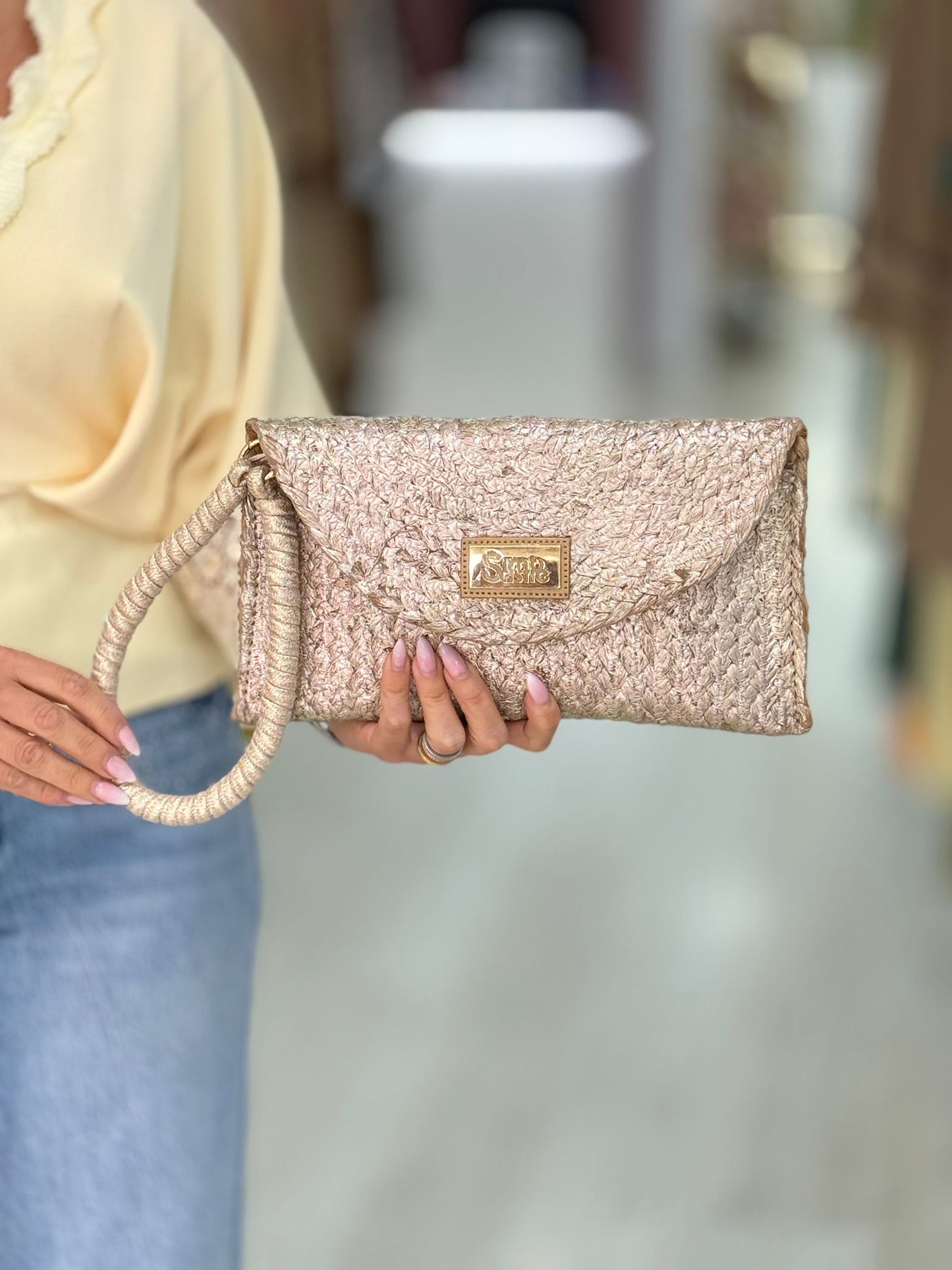 Bolsa Clutch Jute