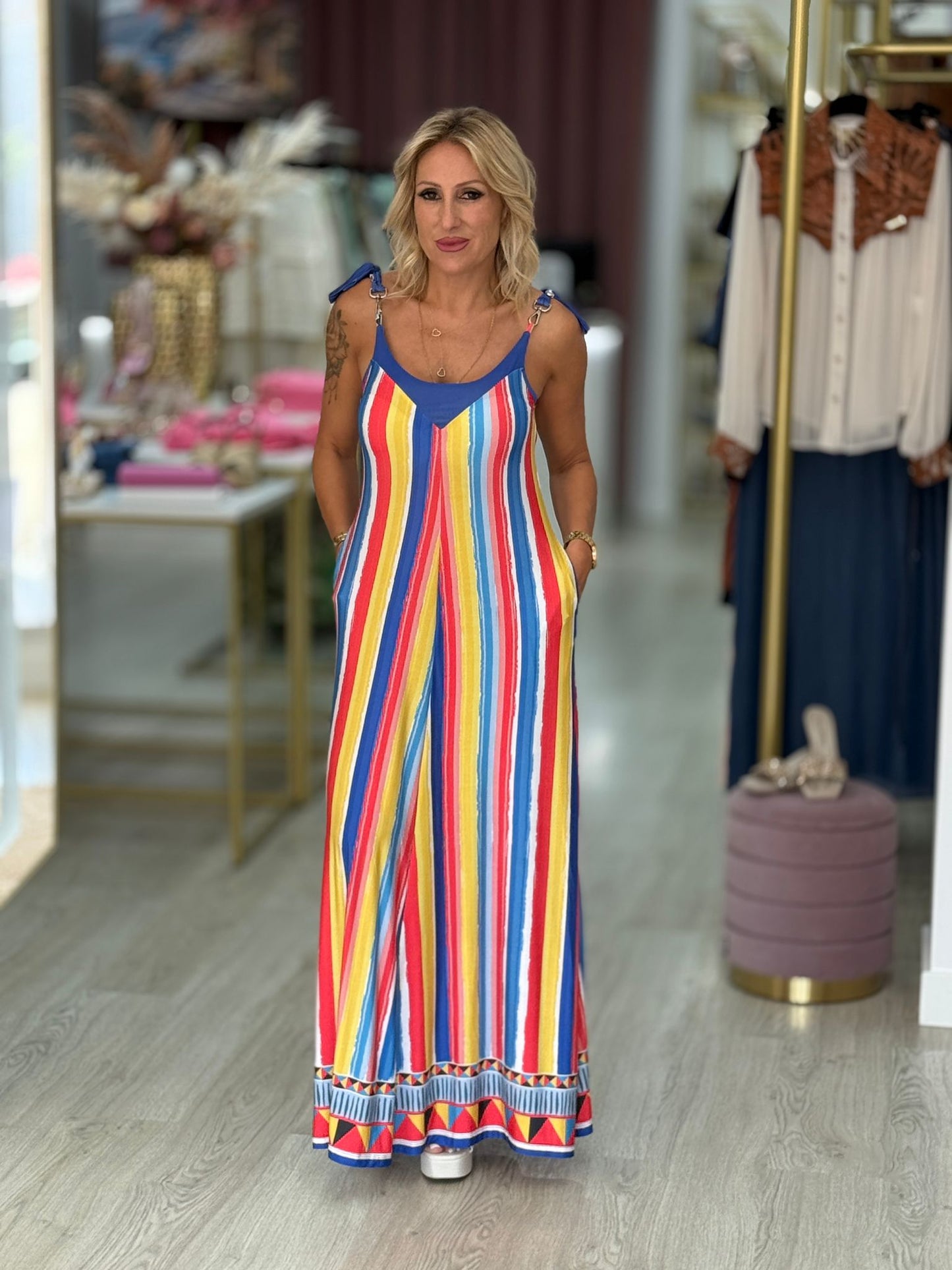 Vestido Riscas