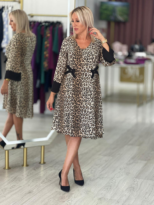 Vestido animal print