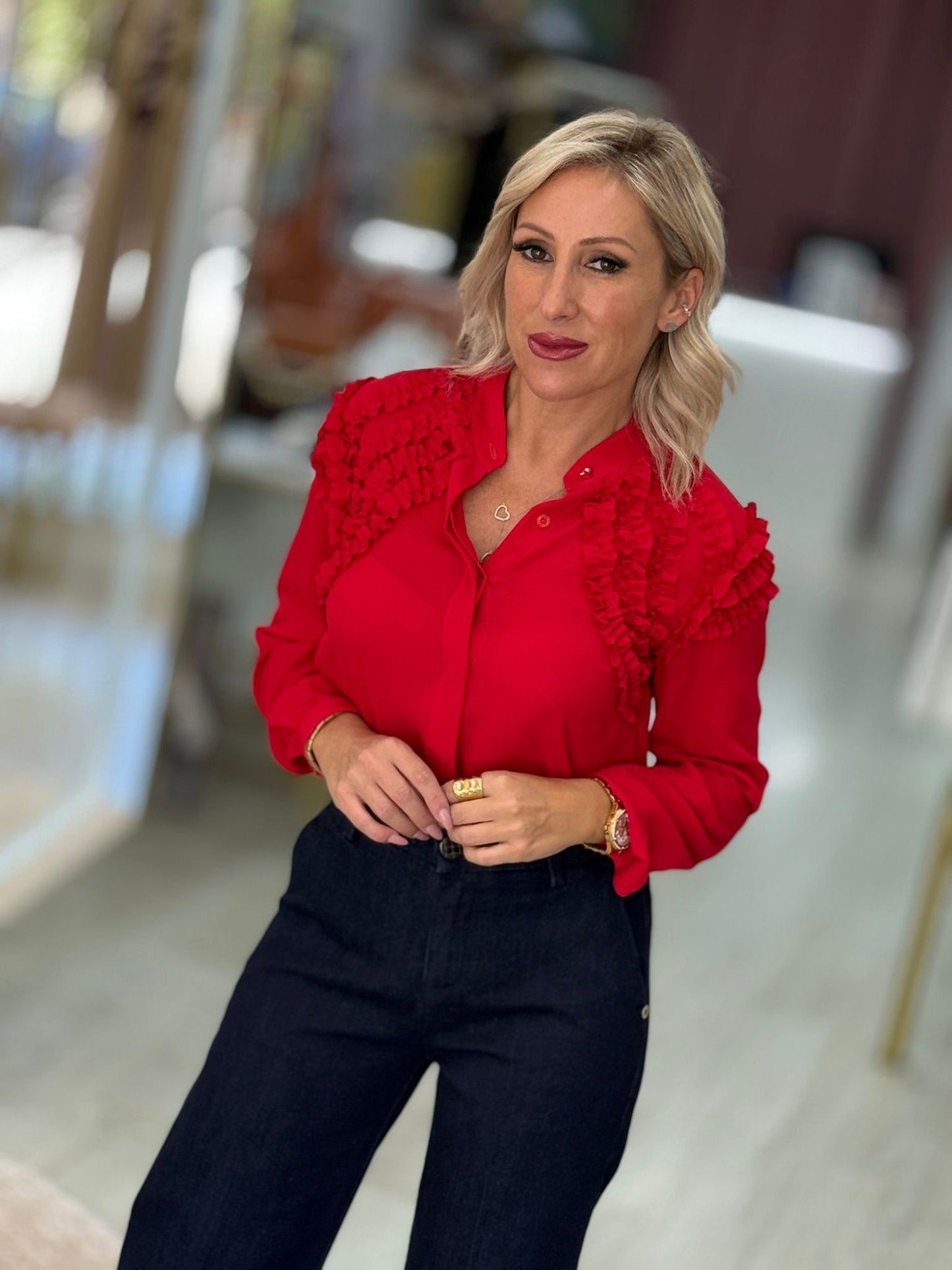 Blusa romântica