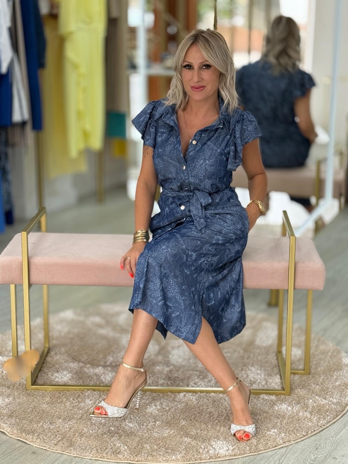 vestido de ganga