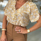 Blusa manga curta com folho