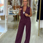Calça clássica wide leg com detalhe de abertura
