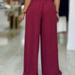 Calça wide leg em tecido fluido
