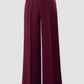 Calça wide leg acetinada