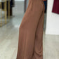 Calça wide leg acetinada