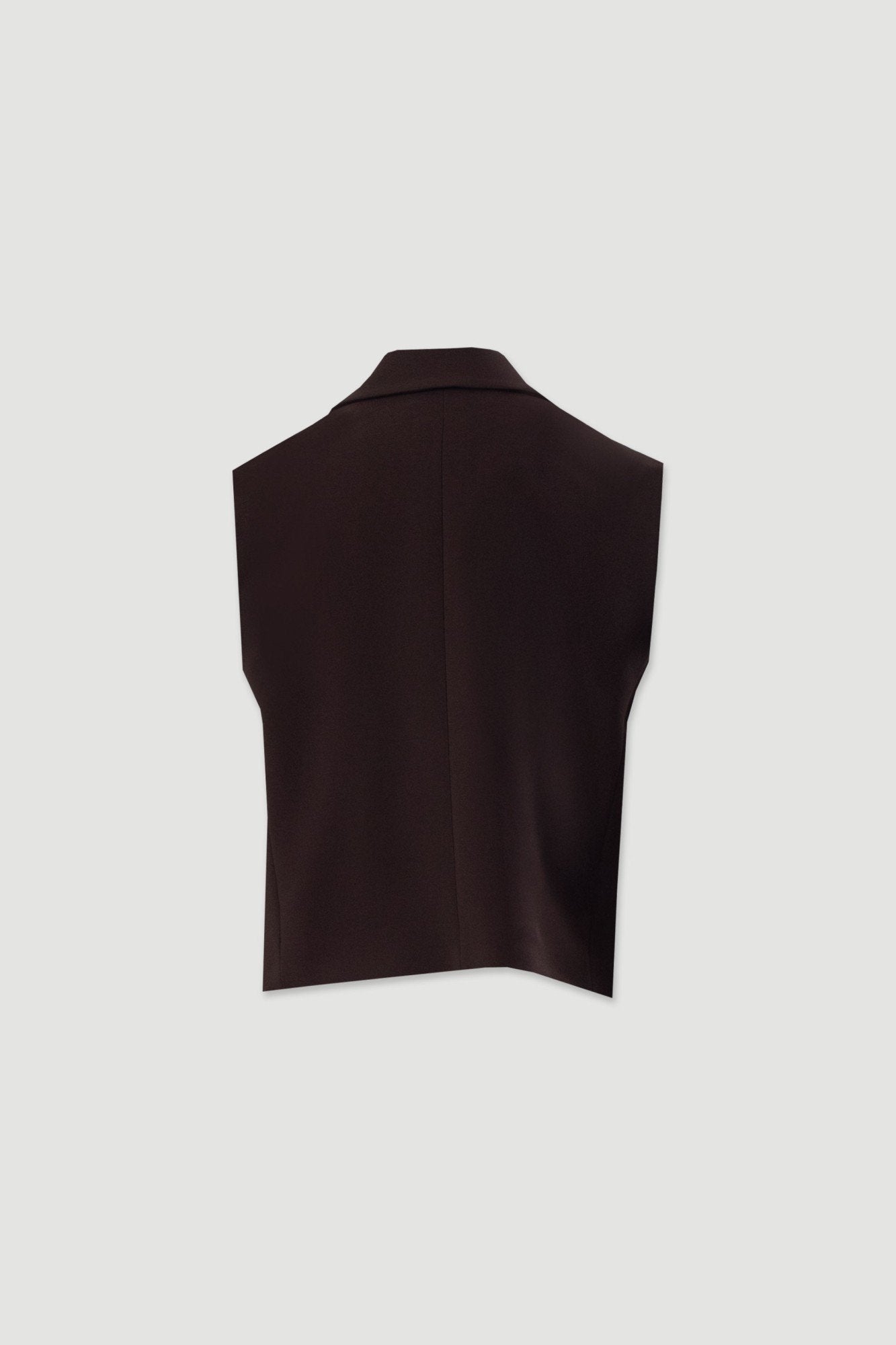 Colete curto de alfaiataria em trespasse