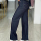 Jeans straight de cintura subida