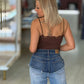 Body justo em malha licra com detalhe em renda (+ cores)