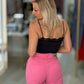 Body justo em malha licra com detalhe em renda (+ cores)
