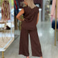 Calça culotte fluída