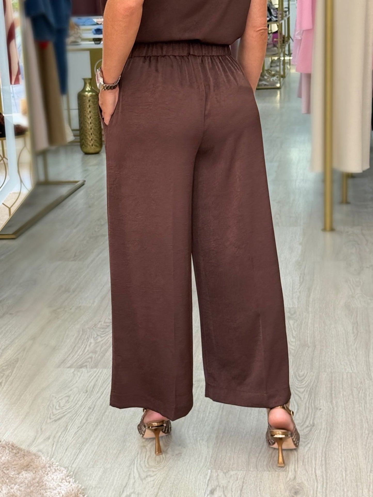 Calça culotte fluída