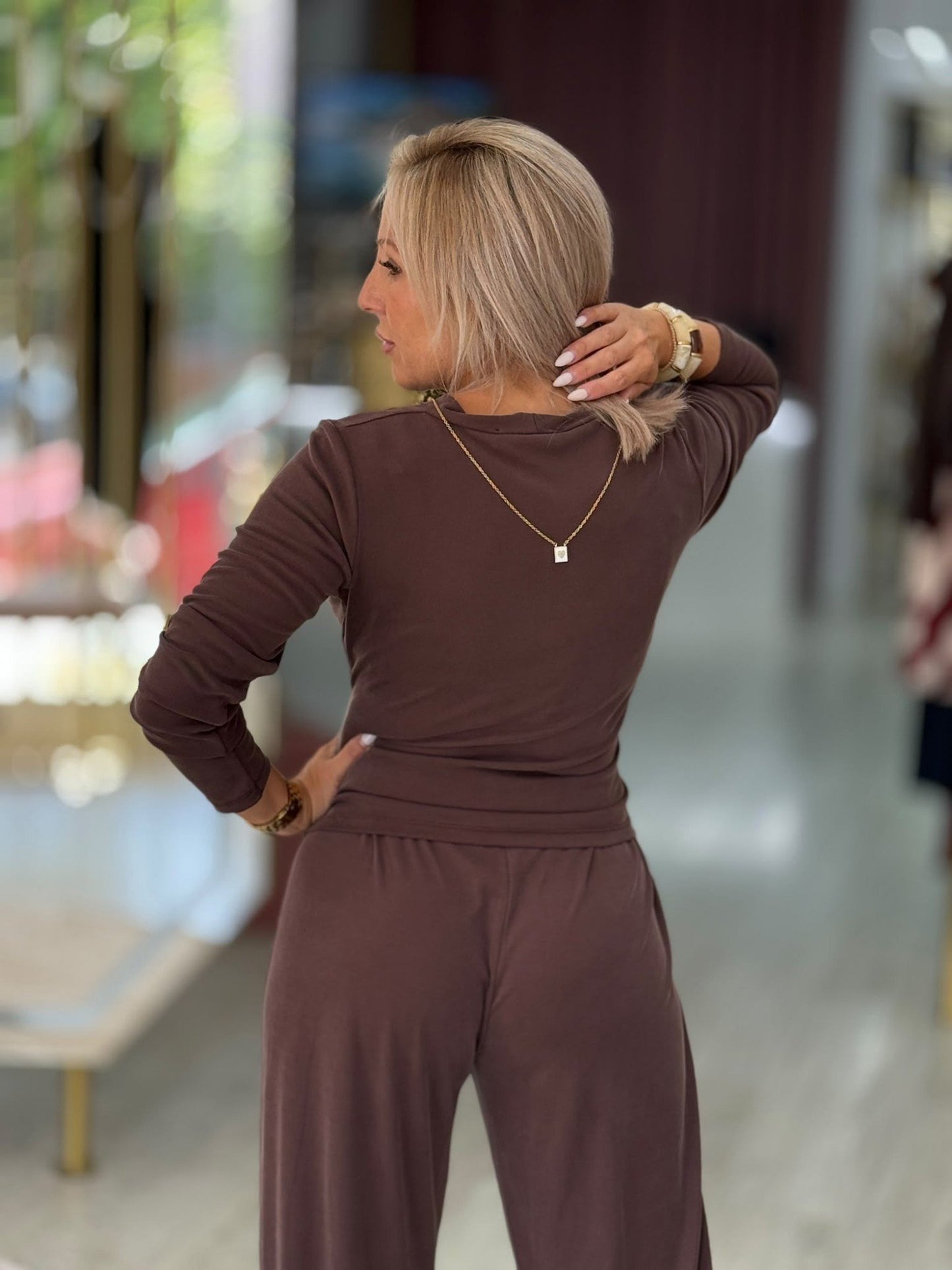 Camisola decote trespasse