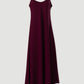 Vestido midi fluido de alças