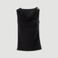 Top em malha lycra com decote drapeado (+ cores)
