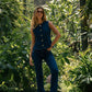 Jeans bootcut de cintura média