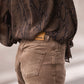 Jeans barrel de cintura subida