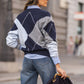 Pullover de malha com padrão de losangos (+ cores)