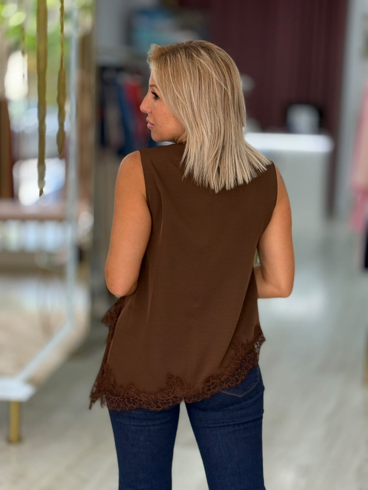 Blusa assimétrica com renda (+ cores)