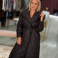 Parka comprida acolchoada com cinto (+ cores)