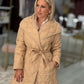 Parka comprida acolchoada com cinto (+ cores)