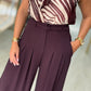 Calças wide leg