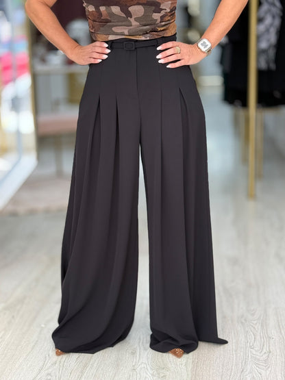 Calças wide leg