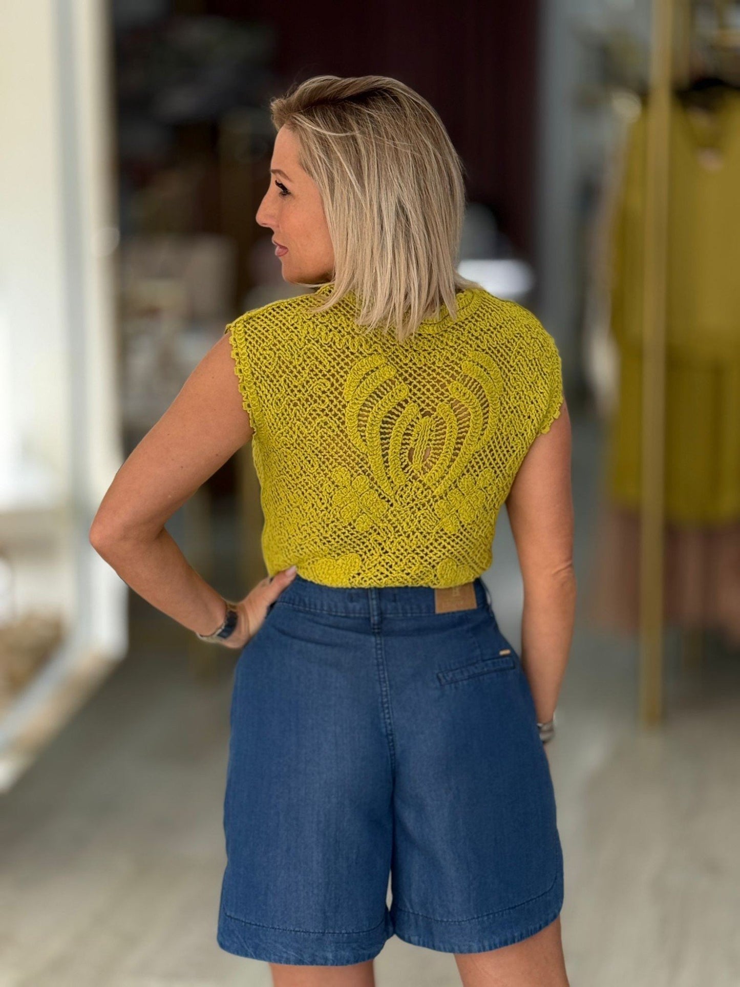 Top em croché