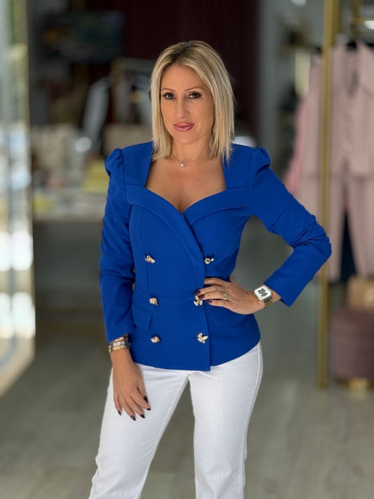 Blazer curto clássico