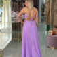 Vestido comprido plissado