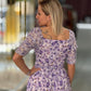 Vestido curto floral