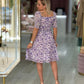 Vestido curto floral