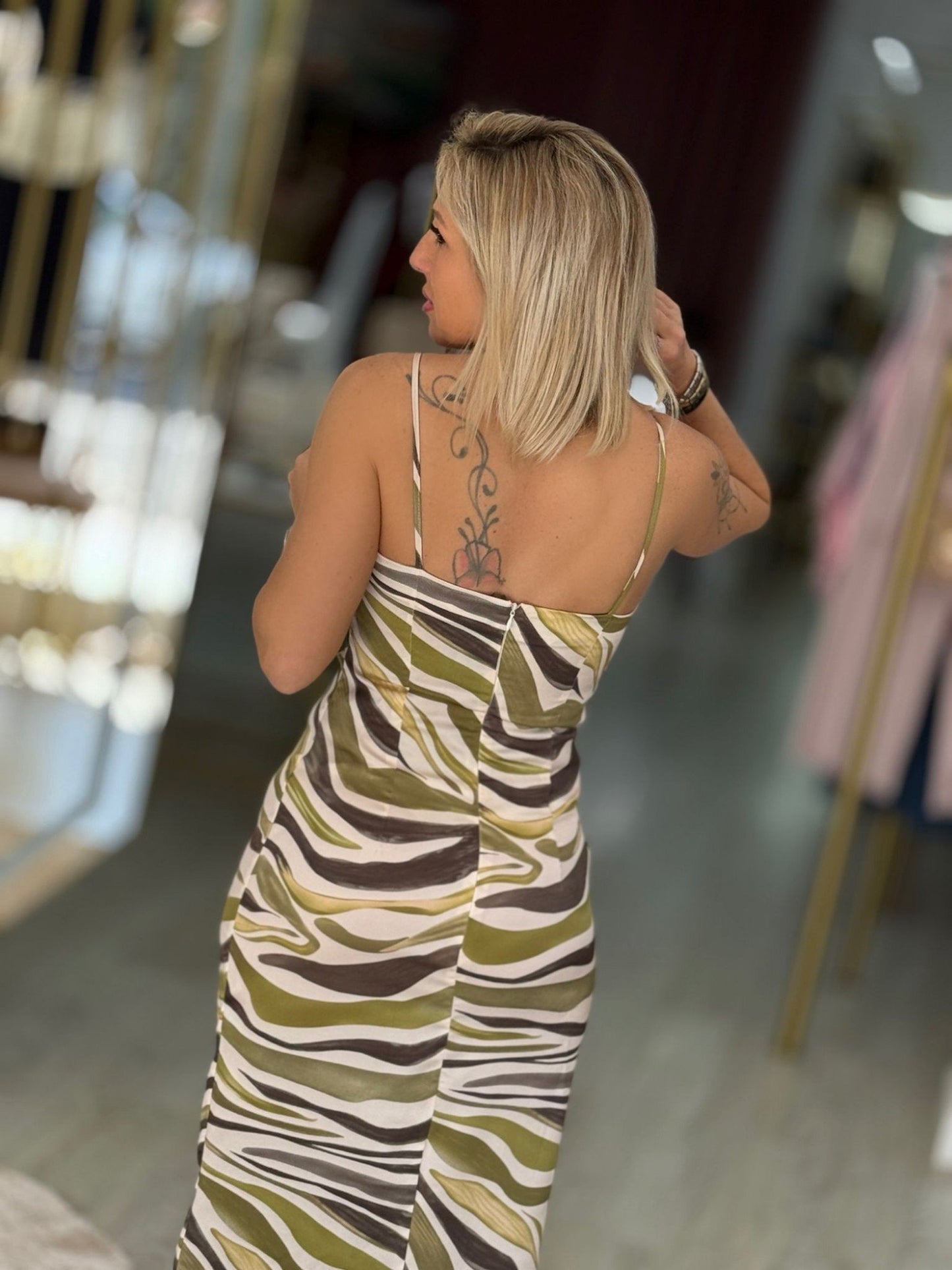 Vestido comprido de alças