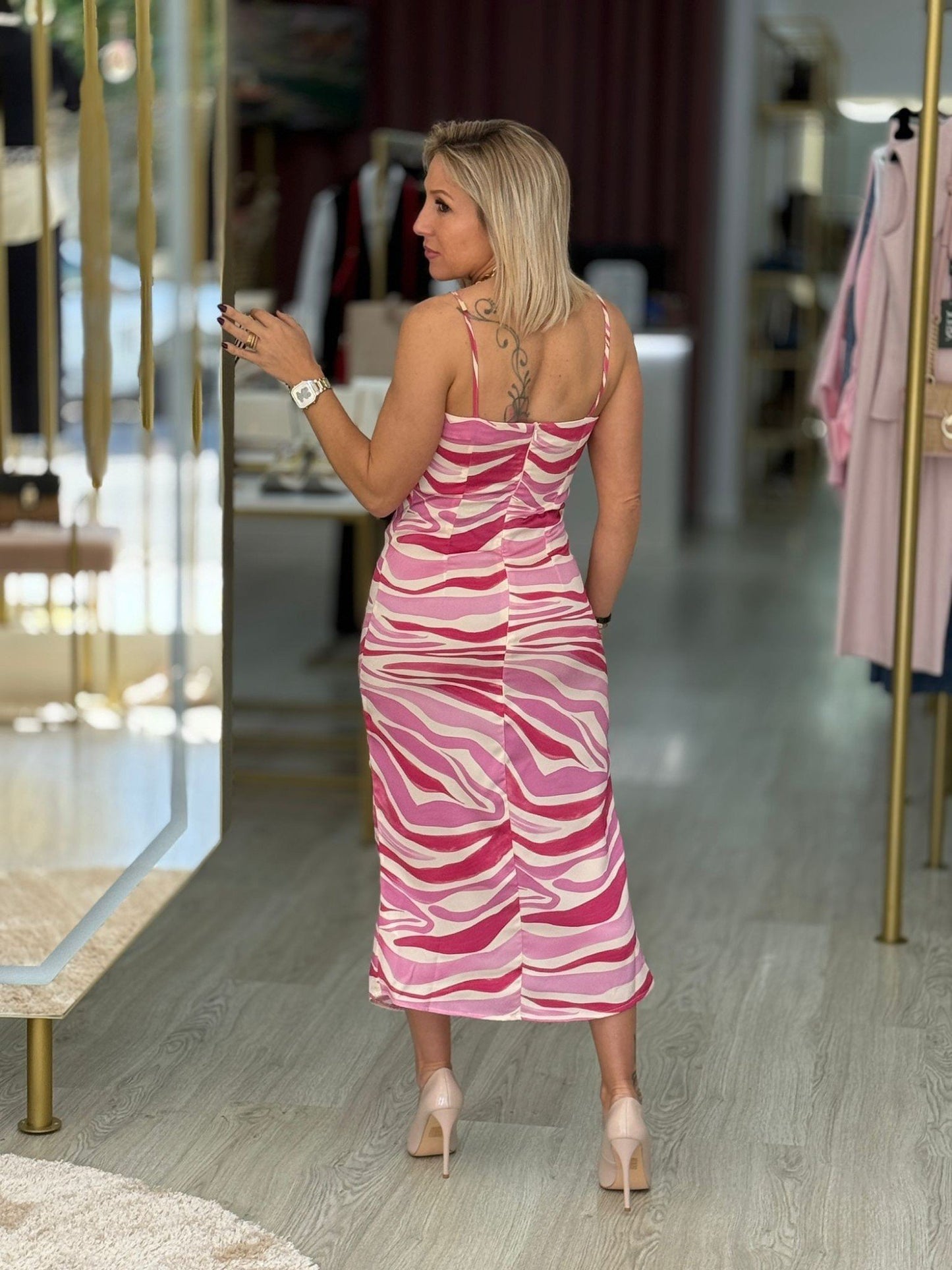 Vestido comprido com alças